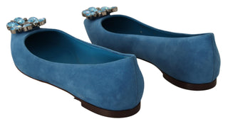 Elegant Crystal-embellished Suede Flats - Luxury for You