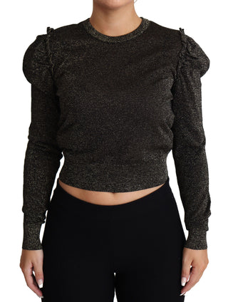 Elegant Cropped Sweater With Logo Detail - Luxury for You