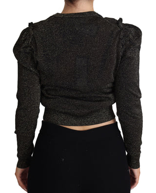 Elegant Cropped Sweater With Logo Detail - Luxury for You