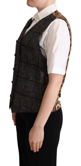 Elegant Leopard Print Sleeveless Vest - Luxury for You