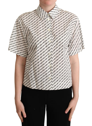 Elegant Dotted Cotton Polo Top - Luxury for You