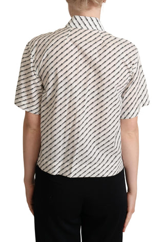 Elegant Dotted Cotton Polo Top - Luxury for You