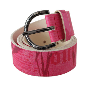 Elegant Pink Leather Fashion Belt - Luxury for You