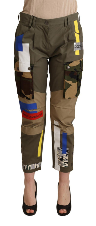 Chic Multicolor Patched Cargo Pants - Luxury for You