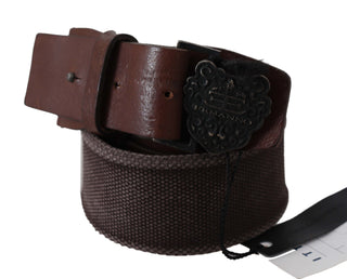 Classic Dark Brown Leather Belt With Logo Buckle - Luxury for You