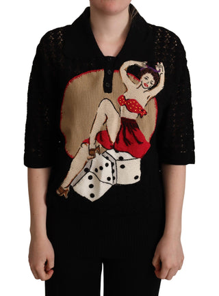 Embroidered Short Sleeve Luxury Sweater - Luxury for You