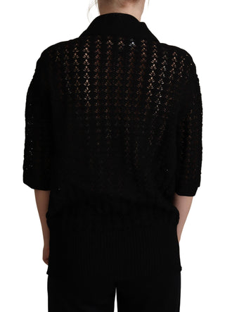 Embroidered Short Sleeve Luxury Sweater - Luxury for You