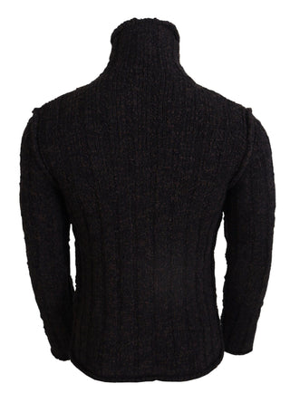 Elegant Turtleneck Wool-blend Sweater