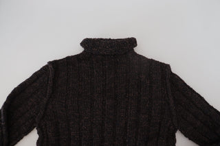 Elegant Turtleneck Wool-blend Sweater