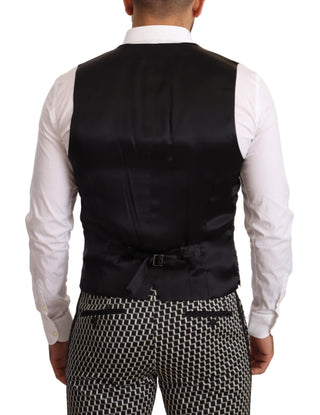 Elegant Martini Black Check Three-piece Suit - Luxury for You