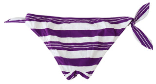 Chic Striped Bikini Bottom - Effortless Poolside Glamour - Luxury for You