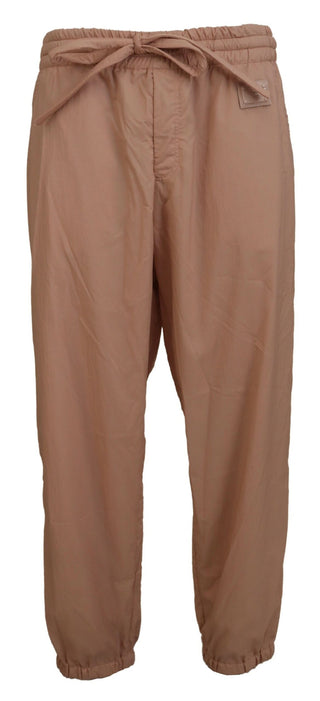 Elegant Peach Casual Sweatpants