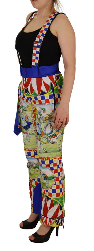 Multicolor High Waist Snow Pants