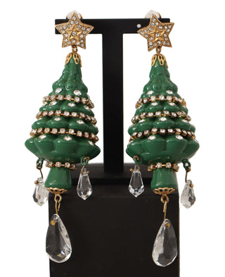 Enchanting Crystal Christmas Tree Clip-on Earrings - Luxury for You