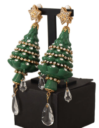 Enchanting Crystal Christmas Tree Clip-on Earrings - Luxury for You