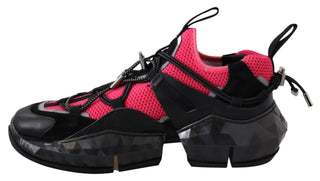 Electric Elegance Leather Mesh Sneakers - Luxury for You