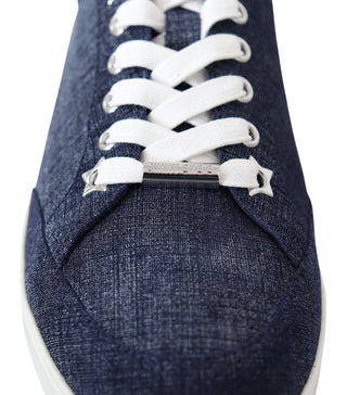 Chic Slip-on Blue Denim Suede Sneakers - Luxury for You