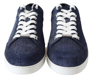 Chic Slip-on Blue Denim Suede Sneakers - Luxury for You