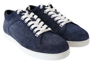 Chic Slip-on Blue Denim Suede Sneakers - Luxury for You