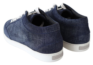 Chic Slip-on Blue Denim Suede Sneakers - Luxury for You