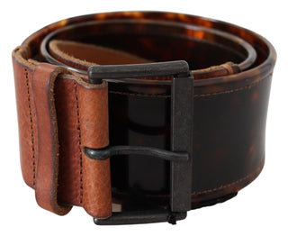 Elegant Dark Brown Leather Belt With Vintage Buckle - Luxury for You