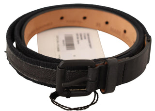 Classic Black Leather Belt With Buckle Fastening - Luxury for You