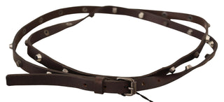 Chic Brown Leather Fashion Belt With Silver Buckle - Luxury for You