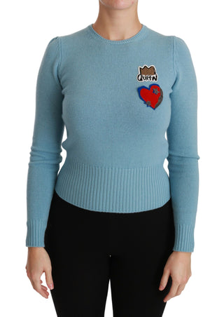 Queen Heart Beaded Wool Sweater - Luxury for You