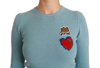 Queen Heart Beaded Wool Sweater - Luxury for You