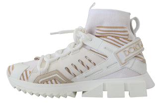 Elegant White Beige Sorrento Sneakers