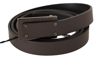 Elegant Leather Belt With Metal Buckle - Luxury for You