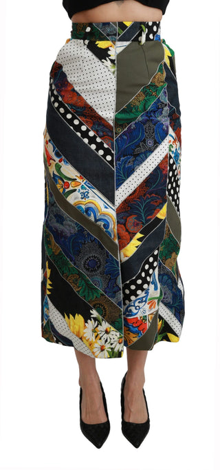 Elegant Geometric Print High-waist Skirt - Luxury for You