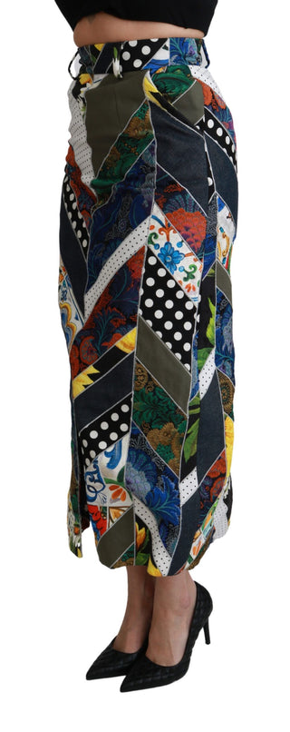 Elegant Geometric Print High-waist Skirt - Luxury for You