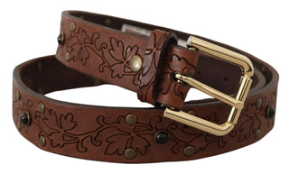 Elegant Leather Belt With Metal Buckle