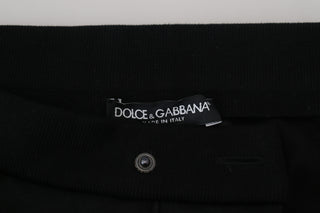 Elegant Black Jogger Pants In Luxe Wool Blend