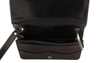 Elegant Mini Leather Wallet In Timeless Black