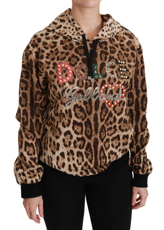 Elegant Leopard Print Hooded Sweater - Luxury for You