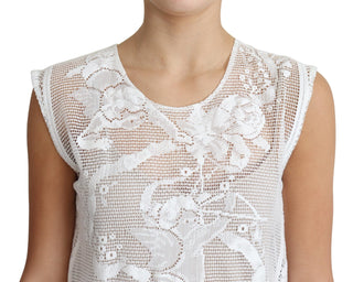 Chic Lace Floral Sleeveless Top - Luxury for You