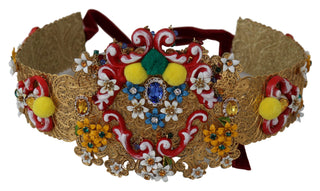 Gold-tone Floral Crystal Waist Belt - Luxury for You