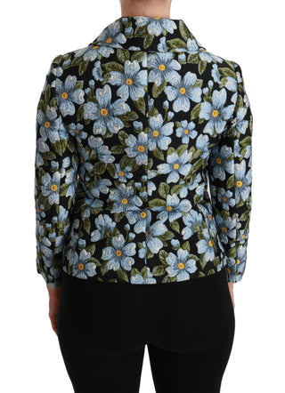 Elegant Floral Brocade Blazer Coat Jacket - Luxury for You