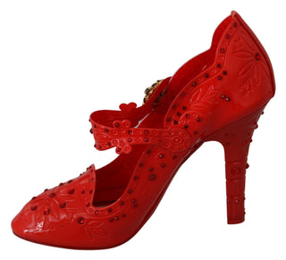 Chic Red Crystal Cinderella Pumps - Luxury for You