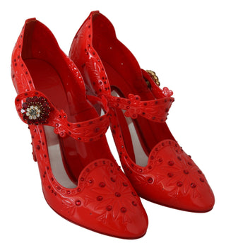 Chic Red Crystal Cinderella Pumps - Luxury for You