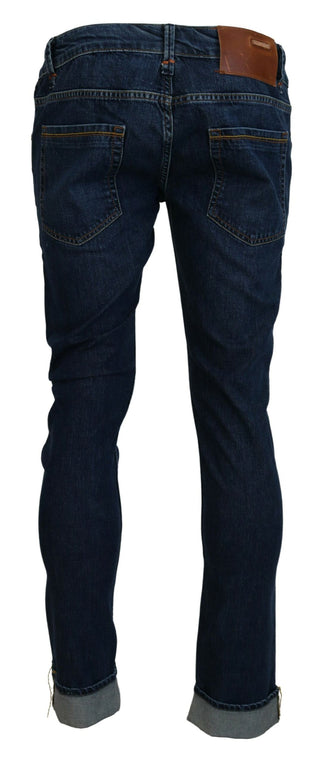 Exquisite Tapered Italian Denim In Blue