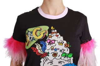 Chic Crewneck Year Of The Pig Motif Tee - Luxury for You