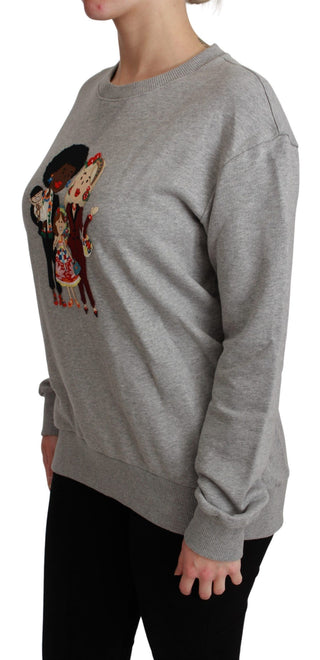 Elegant Multicolor Embroidered Crew-neck Sweater - Luxury for You