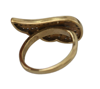 Elegant Gold-crystal Embellished Ring - Luxury for You