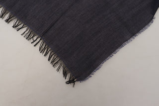 Elegant Fringed Wool Blend Scarf