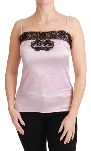 Elegant Silk Lace Detail Tank Top - Luxury for You