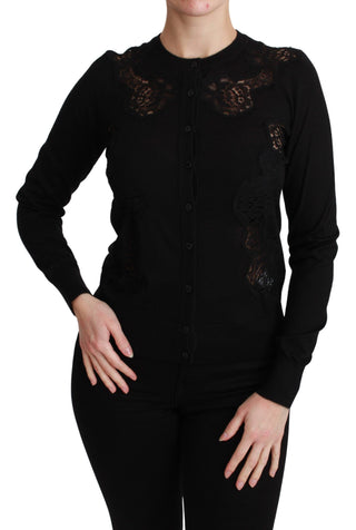 Elegant Cashmere Silk Blend Lace Cardigan - Luxury for You