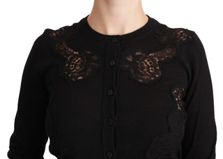 Elegant Cashmere Silk Blend Lace Cardigan - Luxury for You